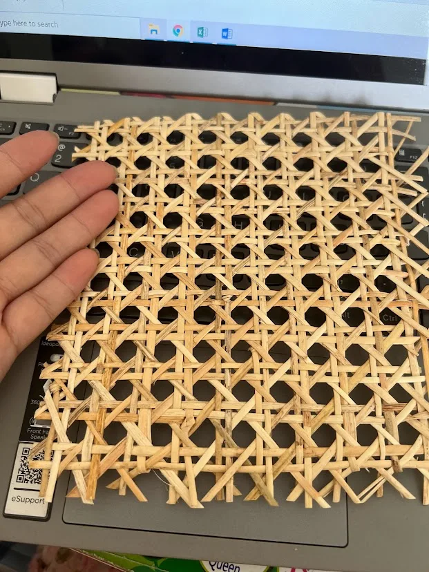 Square Radio Weave Cane Width 16'/18'/24'/32'/36' Rattan Skin Cane Webbing Rattan Peel +84947900124