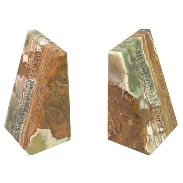 Nordic Marble Triangle Bookends Desk Decoration Volakas Marble Bookends Modern