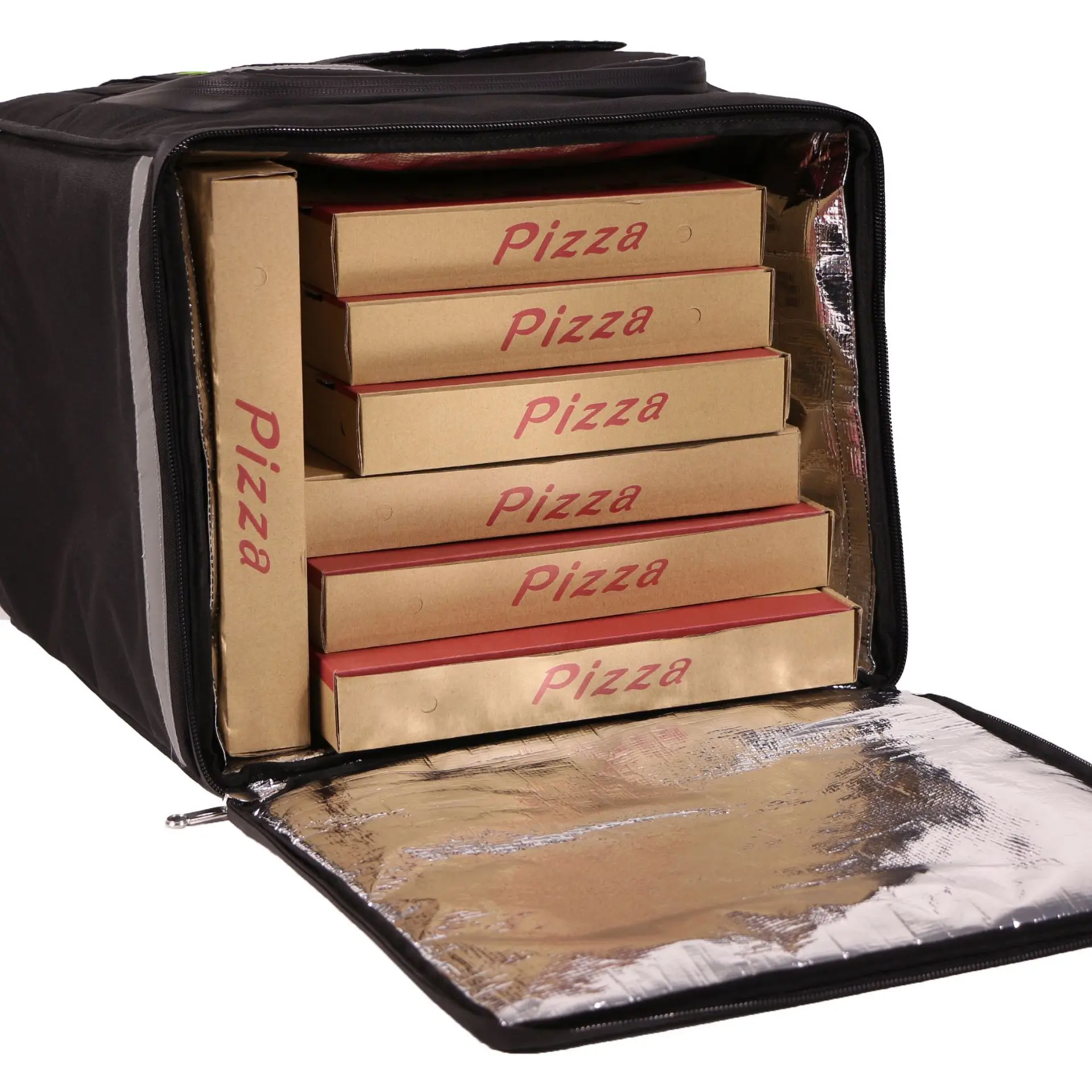 Wholesale Thick Durable Bike Motorcycle Bicycle Cooler Backpack Pizza Thermal Bag Food Delivery Insulated Bag CANS Letter EXCB03