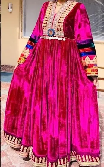 Tribal ethnic vintage kuchi dress, Afghan/Pakistan Kuchi party traditional multi color Dress Kochi Dress 3032