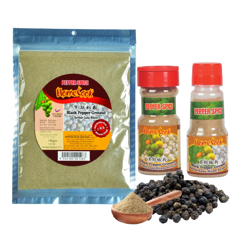 Latest Top Picks Black Pepper Powder 40g Best Price Top Manufacturer Pure Black Pepper Ground For Salad Dressings Hot Spices