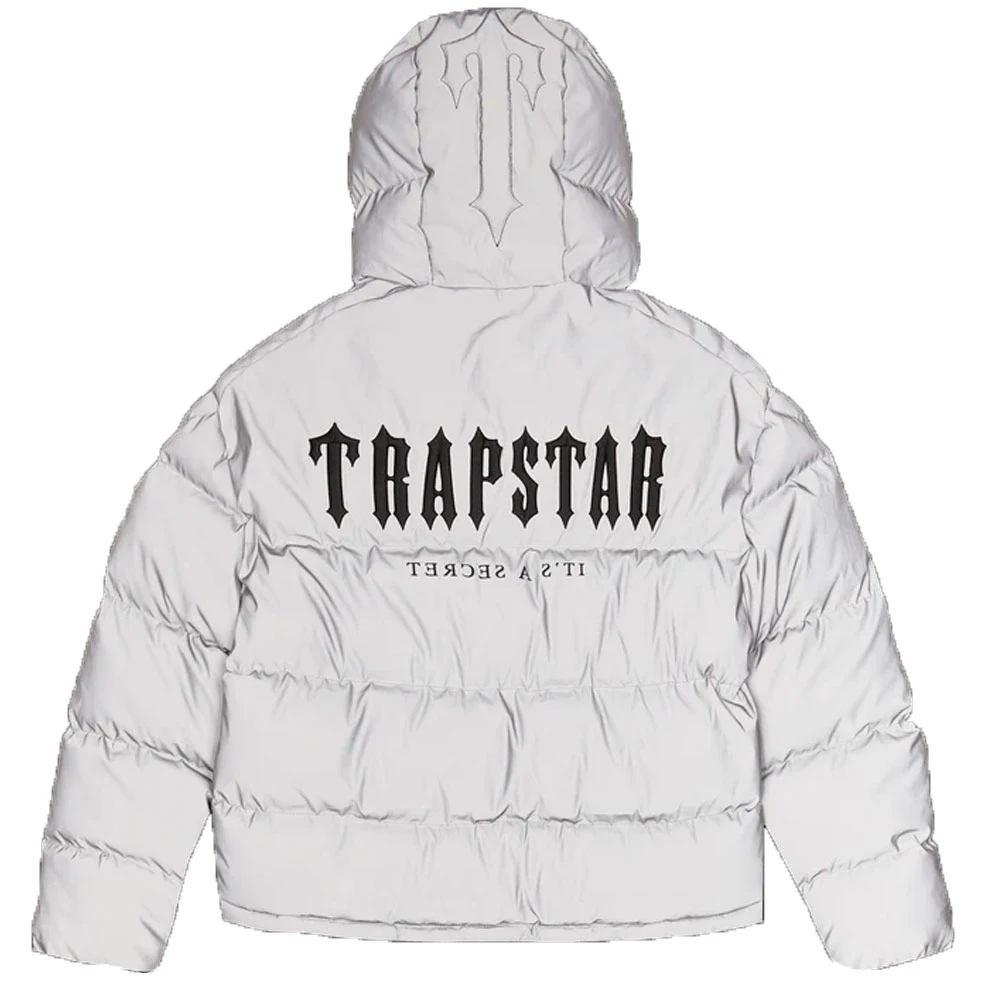 New Style unisex Trapstar Winter Puffer Jacket Hooded White Duck Down Coat With Fox Fur Collar OEM ODM winter jackets outdoor