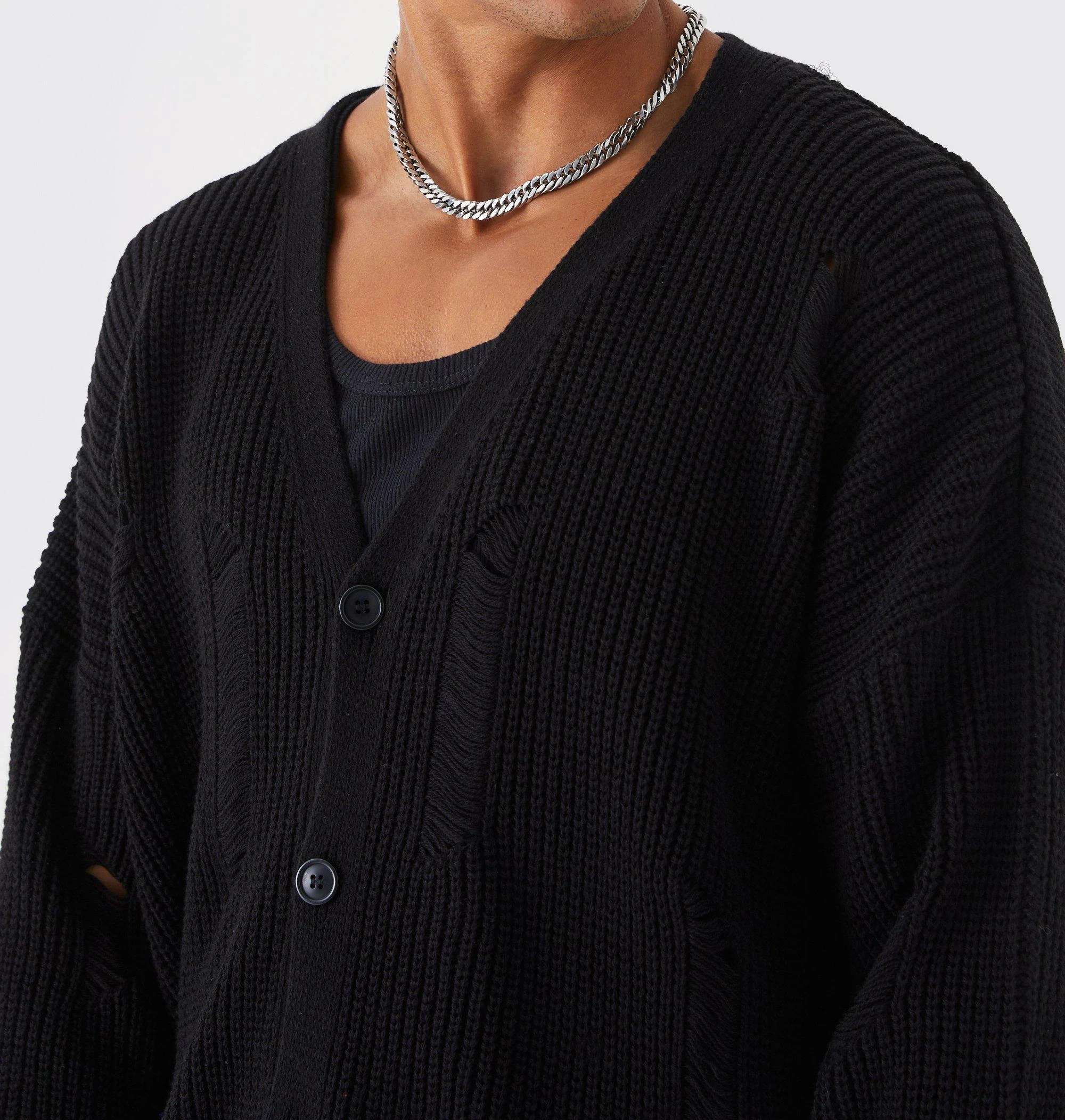 TALL OVERSIZED DROP SHOULDER MOTO CARDIGAN WHOLESALE CUSTOM KNITTED LOGO EMBROIDERED CUSTOM PRINTED