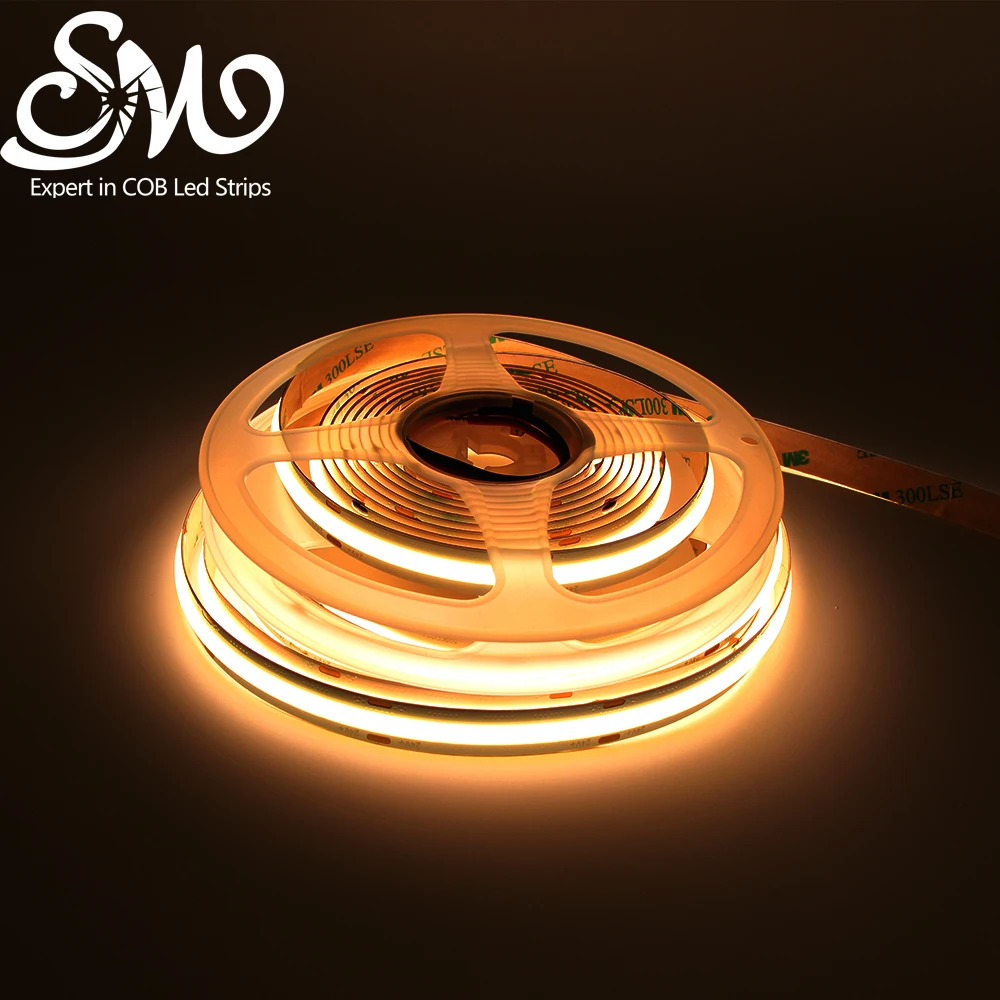 High Quality Dc12v 24v Led Light Strip Wholesale Flexible Cob Led Strips For Room