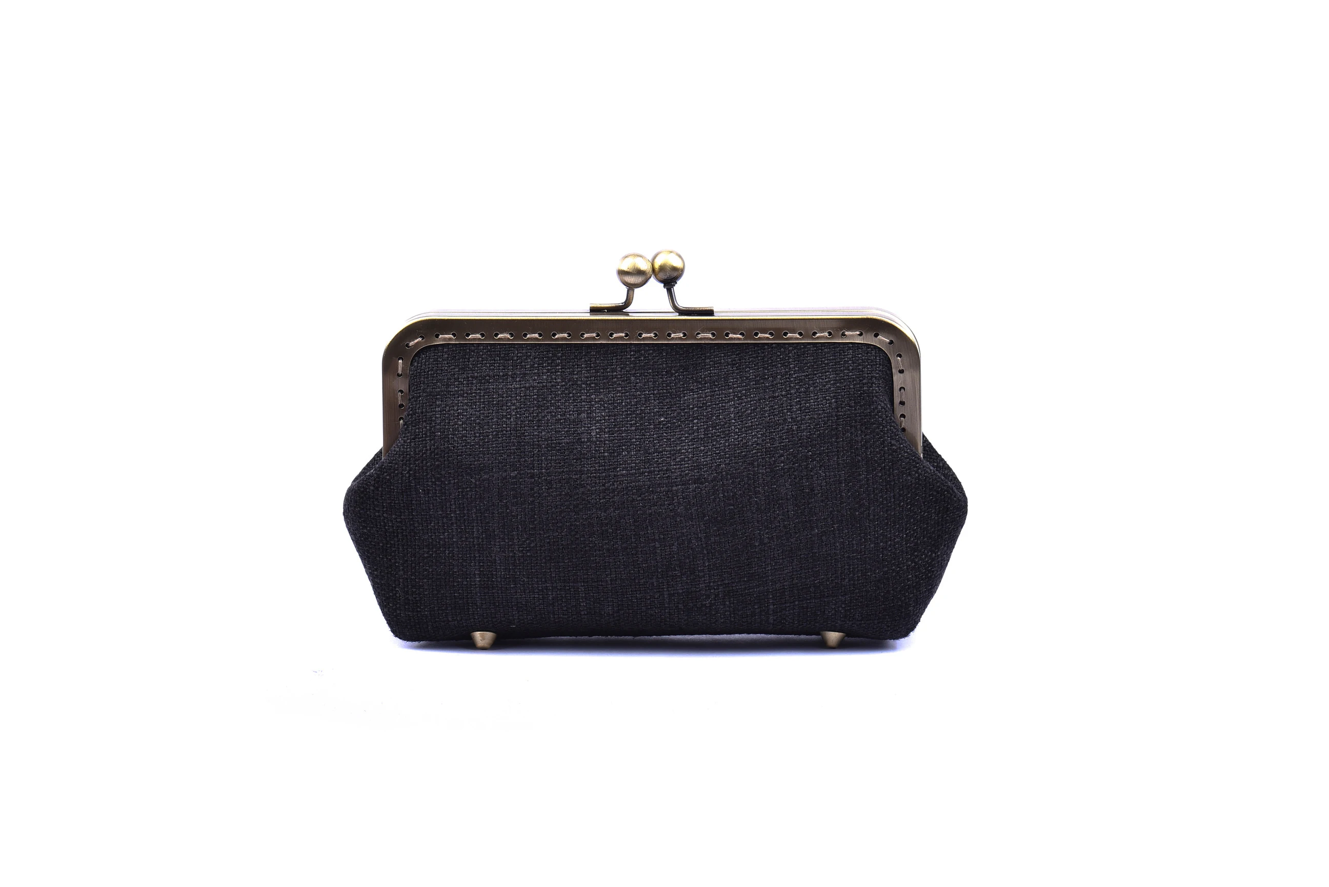 Wholesale Best Price Big Hemp Bag with Copper Binding and Mixed Chrysanthemum and Violet Bush Embroidery