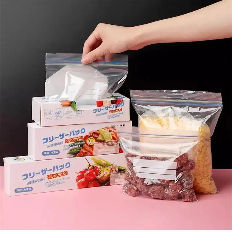 Manufacturer Food Grade LDPE Zipper Bags Resealable Food Packaging Plastic Ziplock Bag Eco Friendly Wholesale