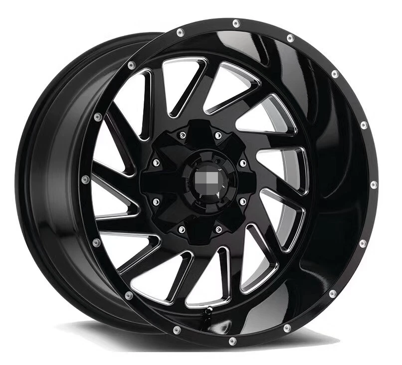 WR-2012 custom black off road wheels 22 24 26inch 5x1143 off road rims