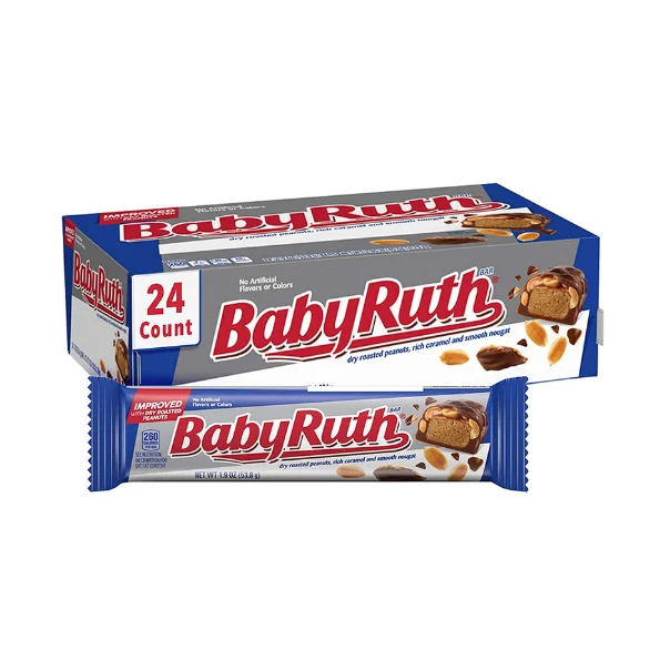 Baby Ruth Available Now a Deliciously Satisfying Candy bar That Offers the Perfect Balance of Sweetness and Crunch