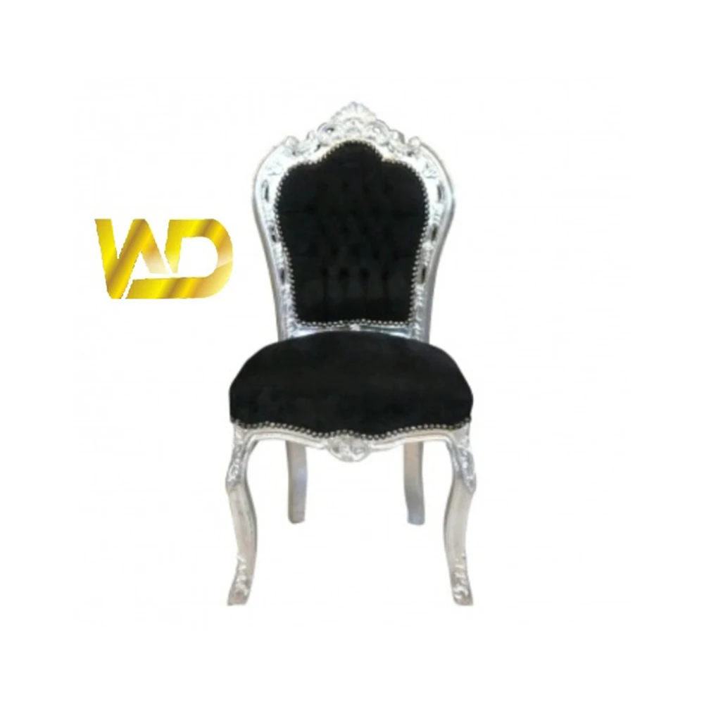 High Quality Traditional Black Baroque Chair Available At Wholesale Price