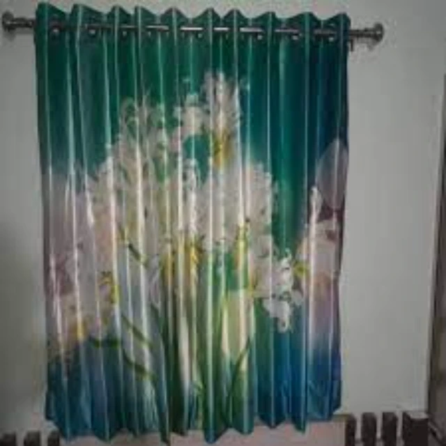 New Design Custom Curtains Luxurious Design Stain Resistant Digital Print Curtain