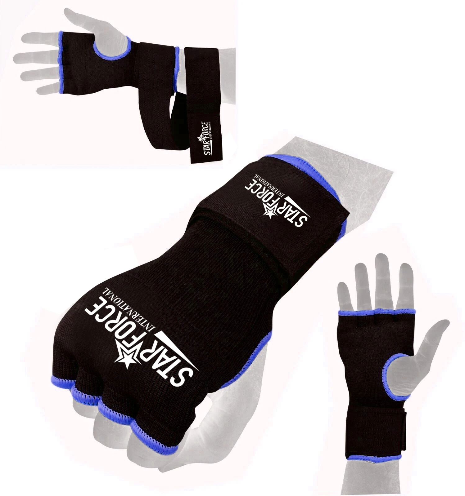Quick Wrap Gel Shock Muay Thai MMA Kickboxing Training Boxing Hand Glove/Boxing Inner Gel Padded Gloves Hand Wraps