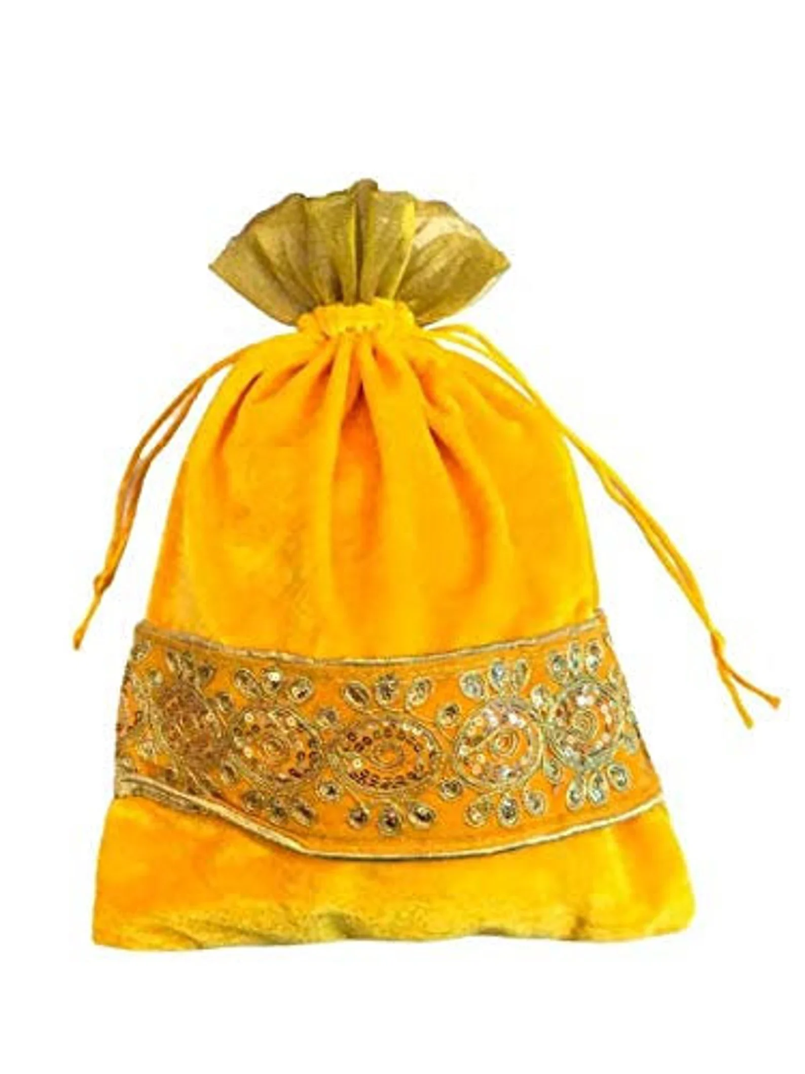 Rajasthani New Arrival Traditional Handmade Gota Work Potli Bags For Women Wedding Favor Return Gift Drawstring Pouches