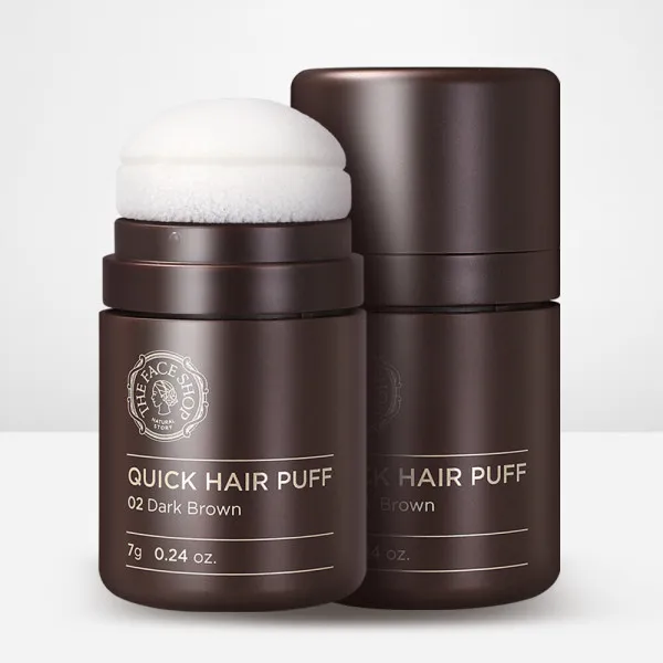 New Arrival Hot Selling Korean Hair products Product Wholesale THE FACE SHOP Quick Hair Puff 02 Drak Brown 7g