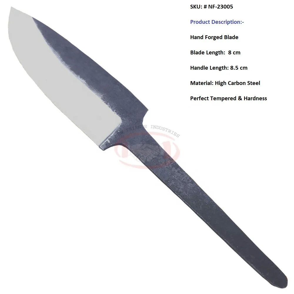 Premium Wholesale High Quality Hand Forged High Carbon Steel Blade, Fixed Blade Knife, Viking Blank Blade Knives