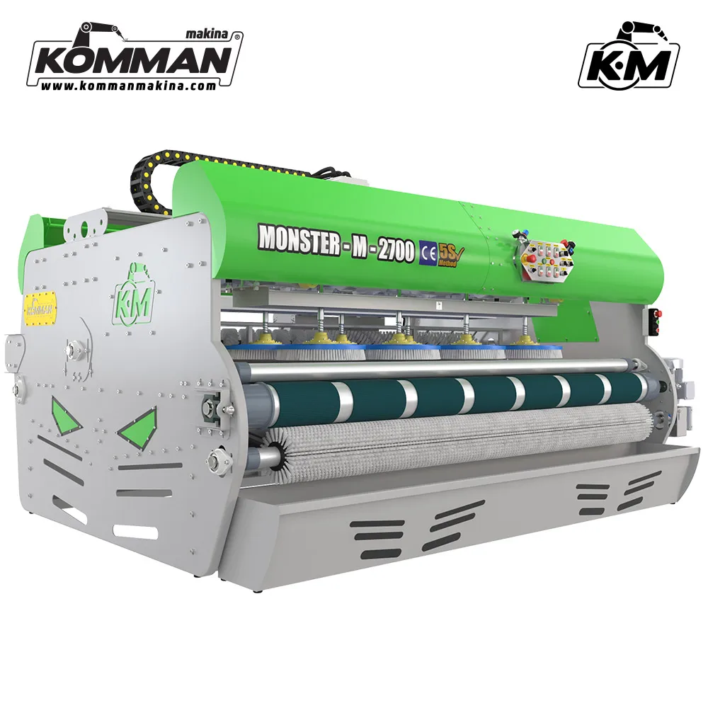 Full Automatic Carpet Washing Machine -MONSTER M 2700- 2.70 meter conveyor surface 10 brushes carpet washer