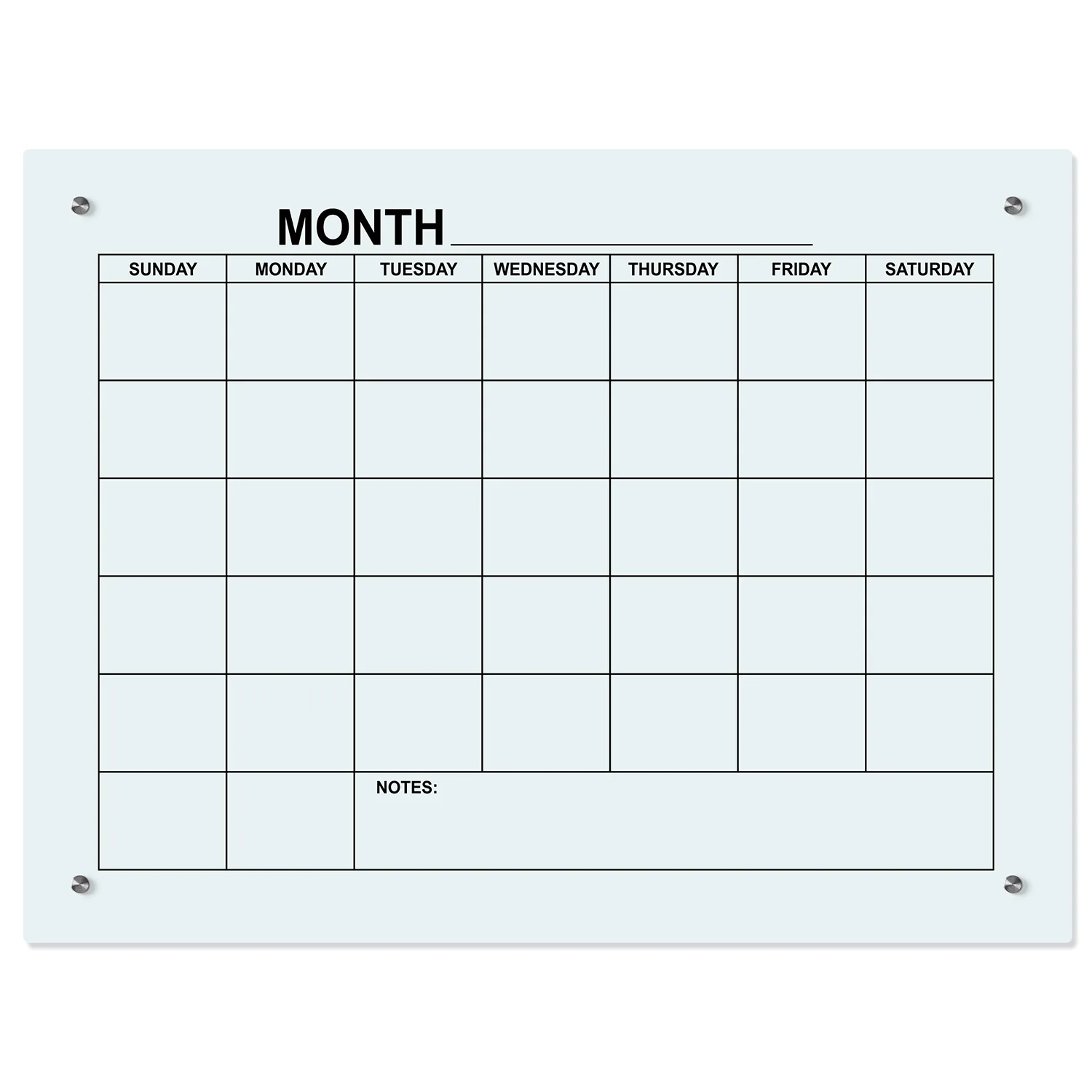 Manufacture Dry Erase Glass Whiteboard Chalk Board Wall Calendar Erasable Monthly Huge Weekly Chalkboard Bulletin Board