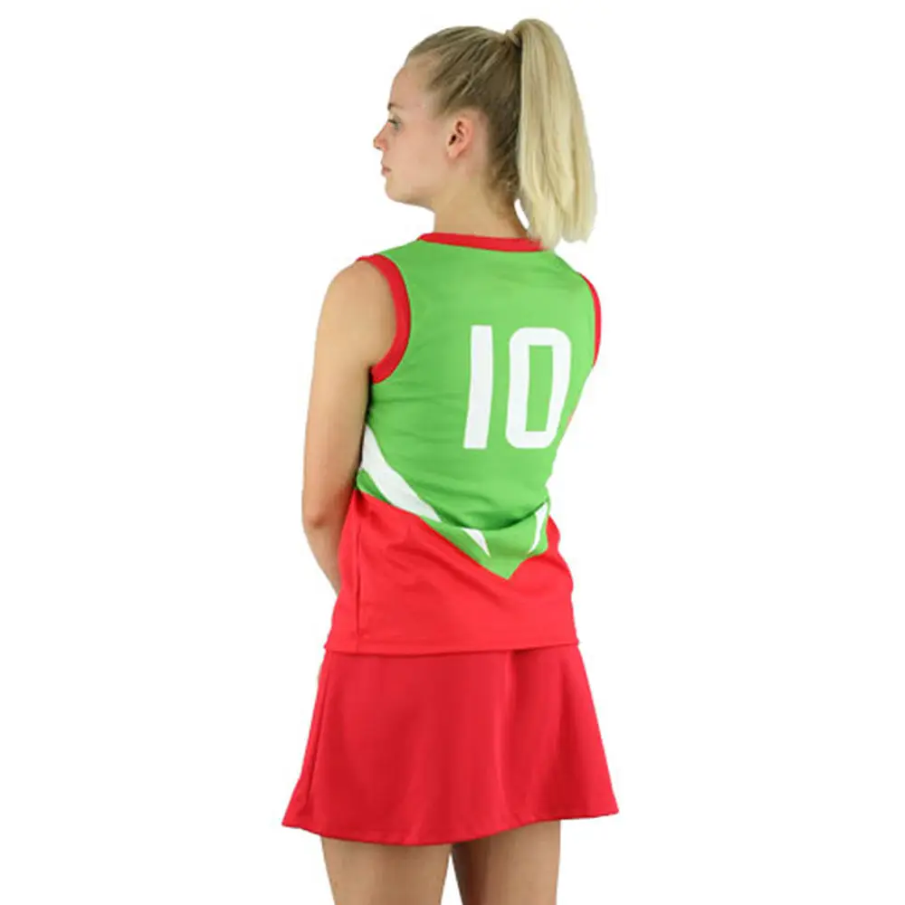 Custom Netball Uniforms and Dresses Sublimation Cheerleader Netball Uniform Quick Dry Women Netball Uniform