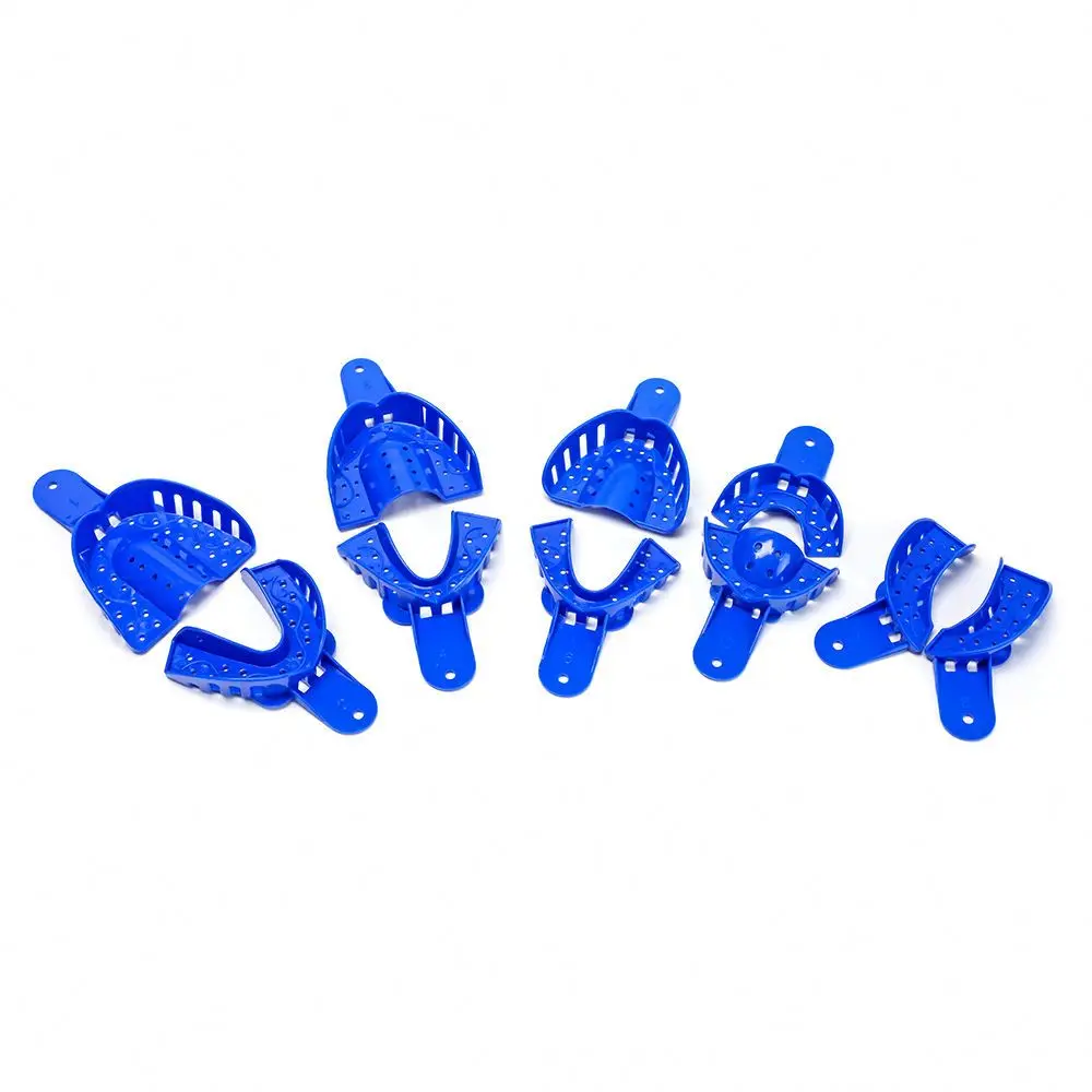 Plastic dental teeth impression trays for root canal therapy