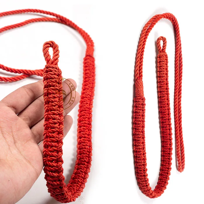 Quick-Release Whistle Lanyard Maroon Cotton Cord Nylon Wool Fuerzas Armadas School Uniforms Ceremonial Dress Uniforms Wholesale