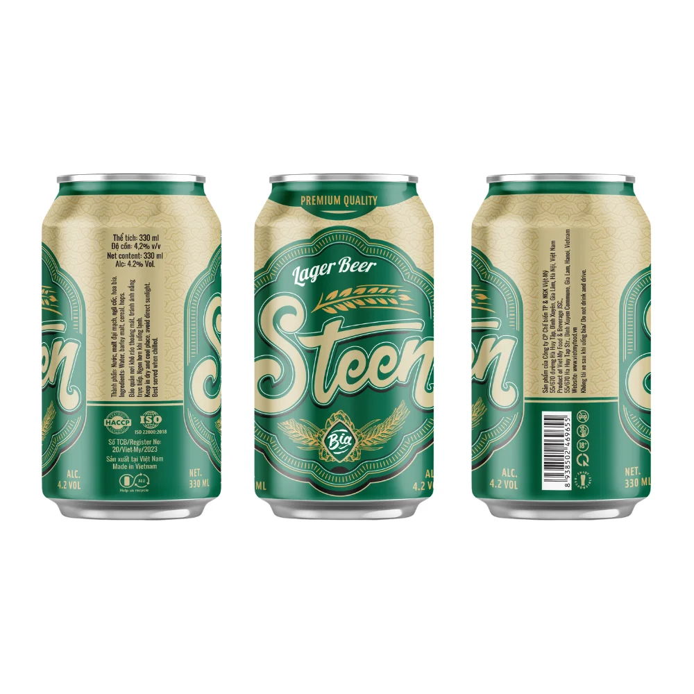Strong Craft Lager Beer 330ml Can OEM ODM Alcoholic Beverage Wholesale Supplier