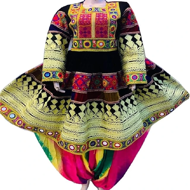 Hot Selling product original Afghan Tribal Women dresses Wedding and party wear dress women breathable plus size adults
