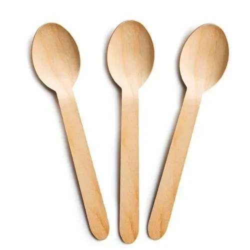 Wholesale Disposable Wooden Spoon OEM Custom Packaging Eco-Friendly Wooden Disposable Cutlery for Picnic Vietnam Manufacturer