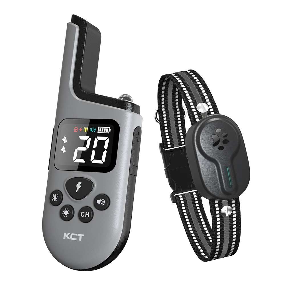 New Electric Training Collar Rechargeable Anti Bark Dog Collar with Remote IPX7 Waterproof For Small Medium Large Dogs
