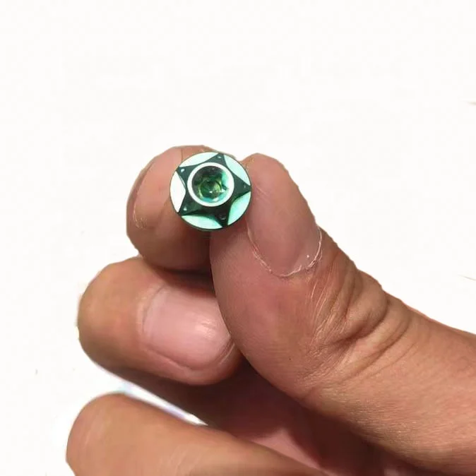 Anodized Purple color m6*15 torx head screw milling head style titanium gr5 bolts for motorcycles