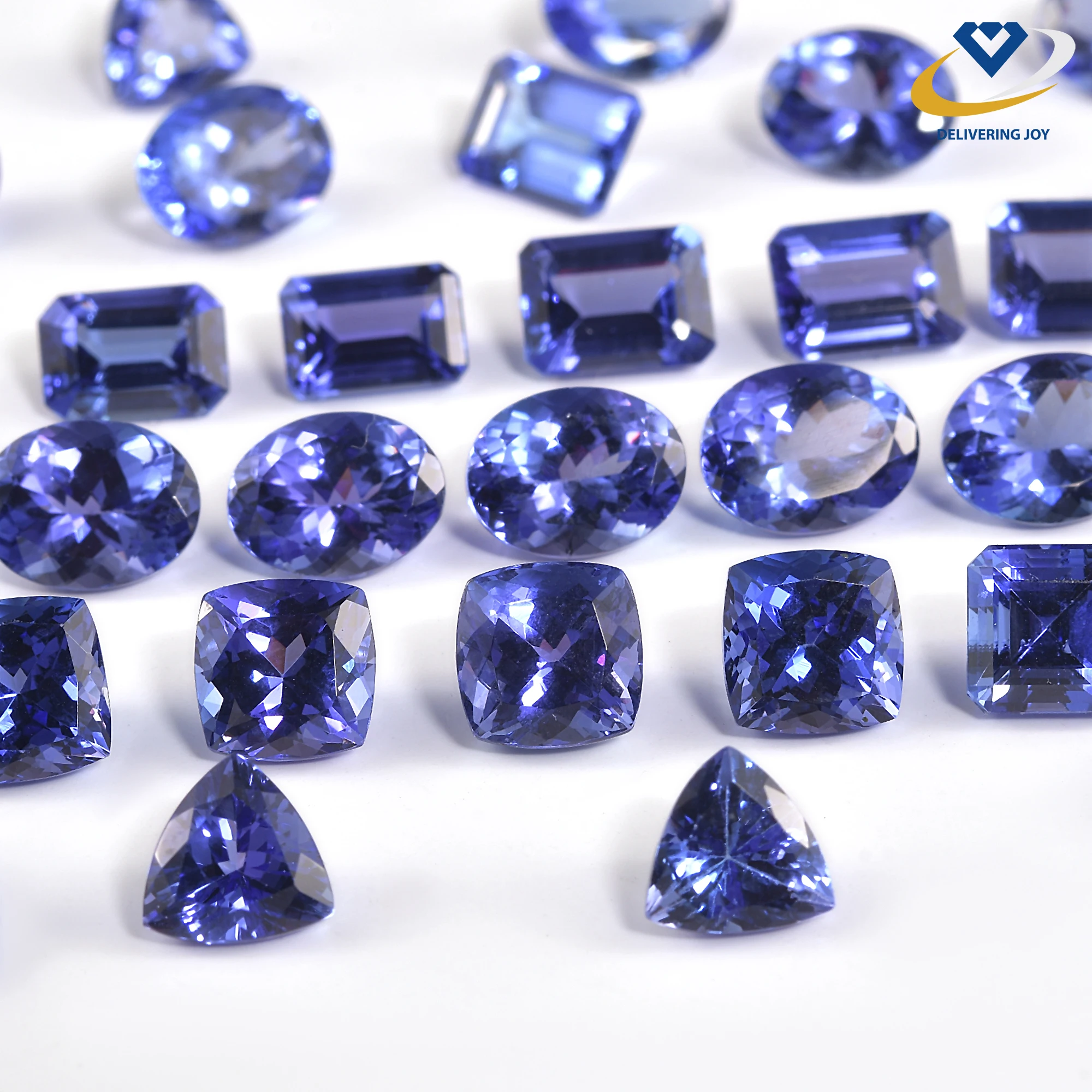 Natural Tanzanite Stone All Shape Size Available High Quality Tanzanite Calibration Custom Cut Loose Gemstones Wholesale Supply