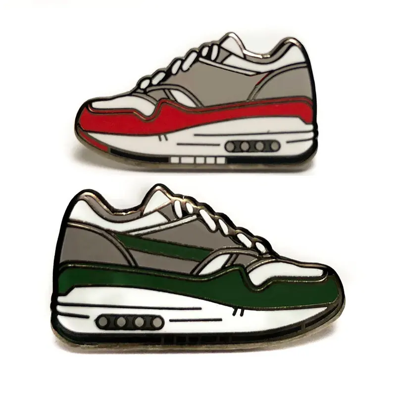 OEM factory custom brand metal sneaker enamel pin