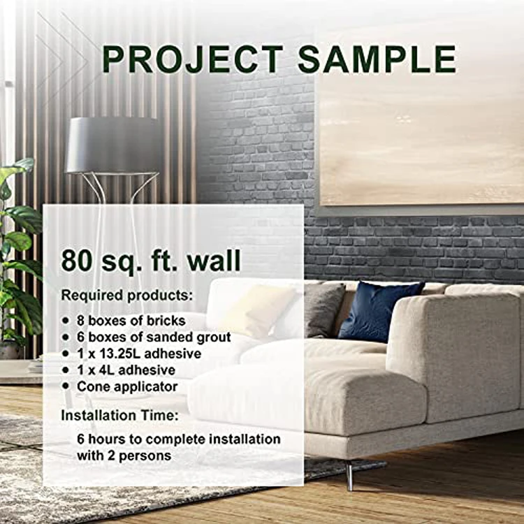 Newest Traditional Design Light Weight Customized Decorative Flat Wall Brick Panels for Home and Garden Use at Good Price