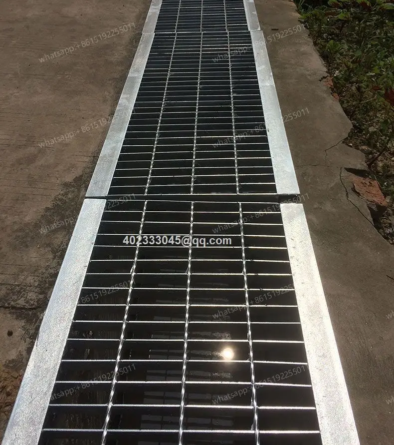 Storm drain gully grid cover steel gutter grating
