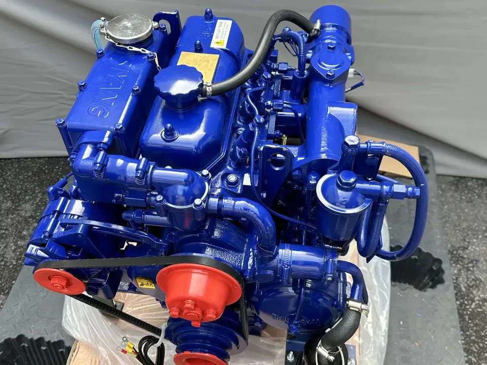 Sinooutput 2-stroke lifeboat engine 380J-3 with 20KW and ZF gearbox ZF12M with RS certificate