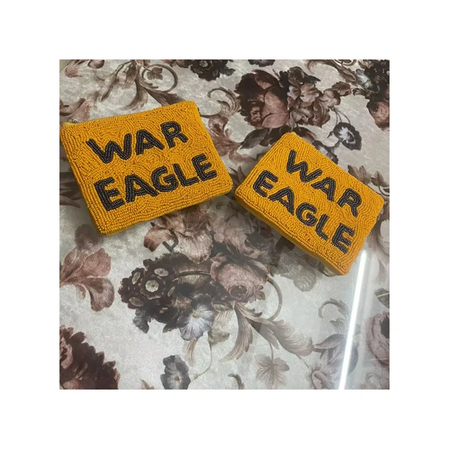 Buy High Quality WAR EAGLE Beaded Coin Pouch available in reasonable price