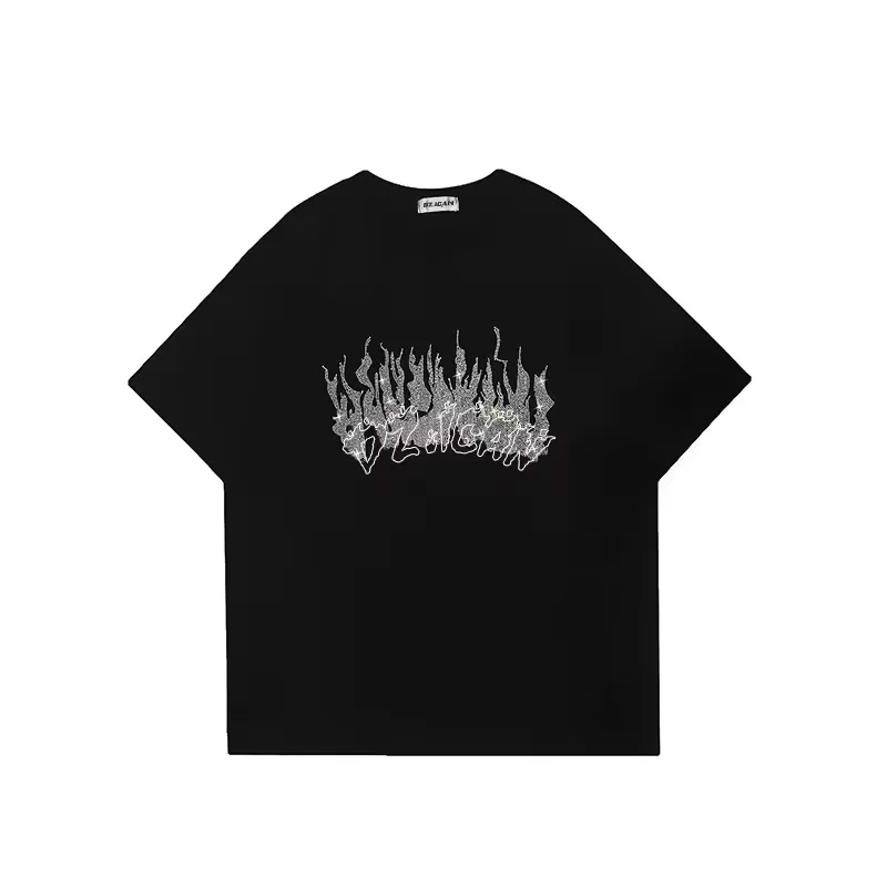 Hot Selling Cheap Price Custom Made Logo Design Flatback Crystal Silver Pearl Rhinestones T-Shirt Clothing