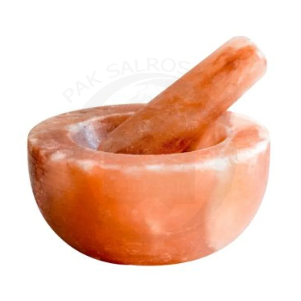 Wholesale Low Price Pure Natural Himalayan Pink Salt Mortar and Pestle Hand Made Himalayan Mortar and Pestles