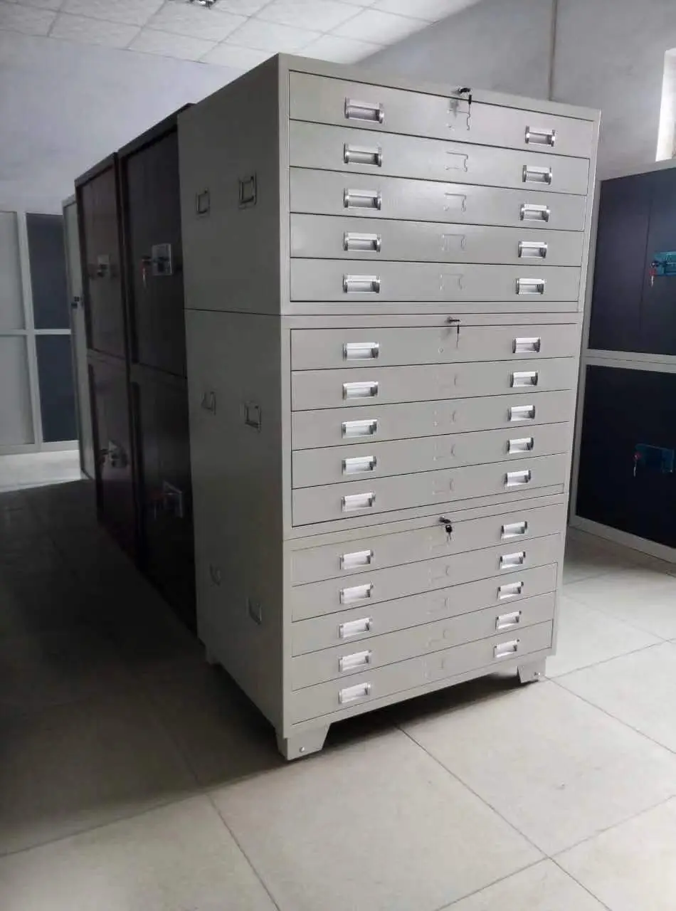 A0 and A1 paper map cabinet plan drawing filling flat storage filing cabinet map stand cabinet