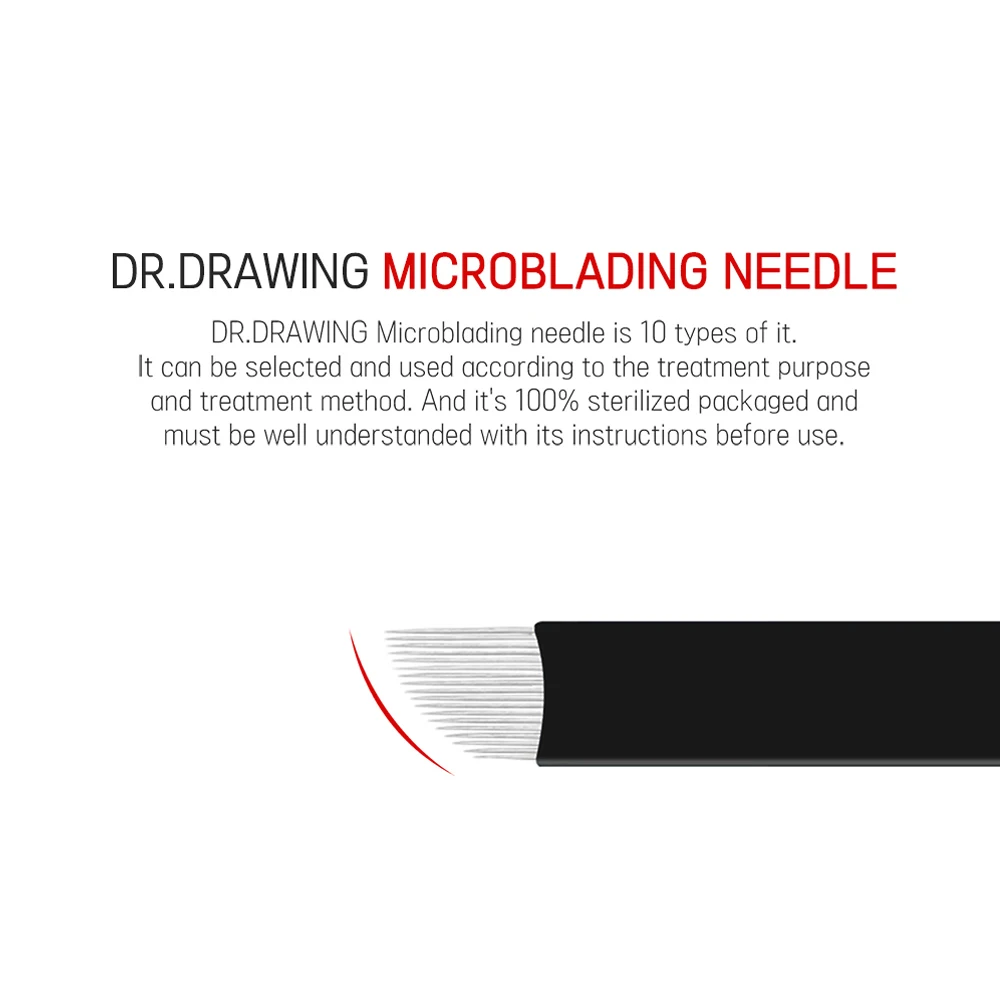 private label DR.DRAWING SN1525 Microblading Needle Eyebrow TATOO Needle Blade Sterilized  made in korea