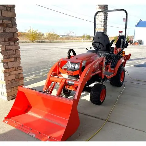 Compact Tractor With Loader And Backhoe mini tractor Kubota BX2350 With Quick Attach Loader & Pin On Bucket