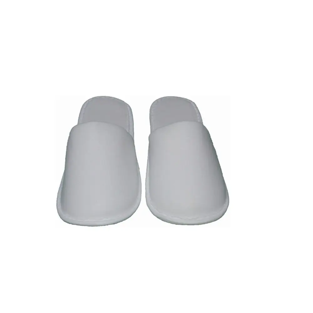 Hotel Slippers Non-woven Embossed  Slippers Cheap Natural Degradable Hotel Disposable Slippers