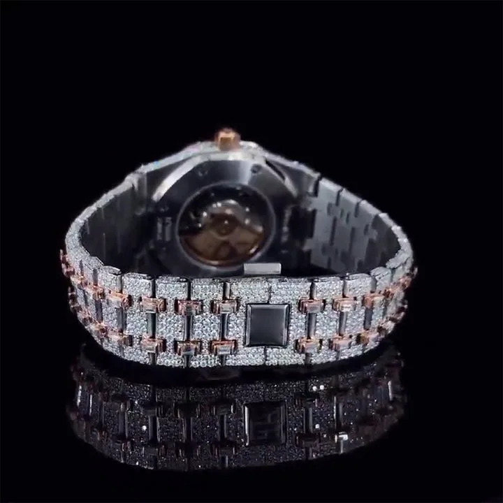 AP Audemars Piguet высокого качества круглые алмазные часы с индивидуальным льдом в форме муассанита для мужчин W 72