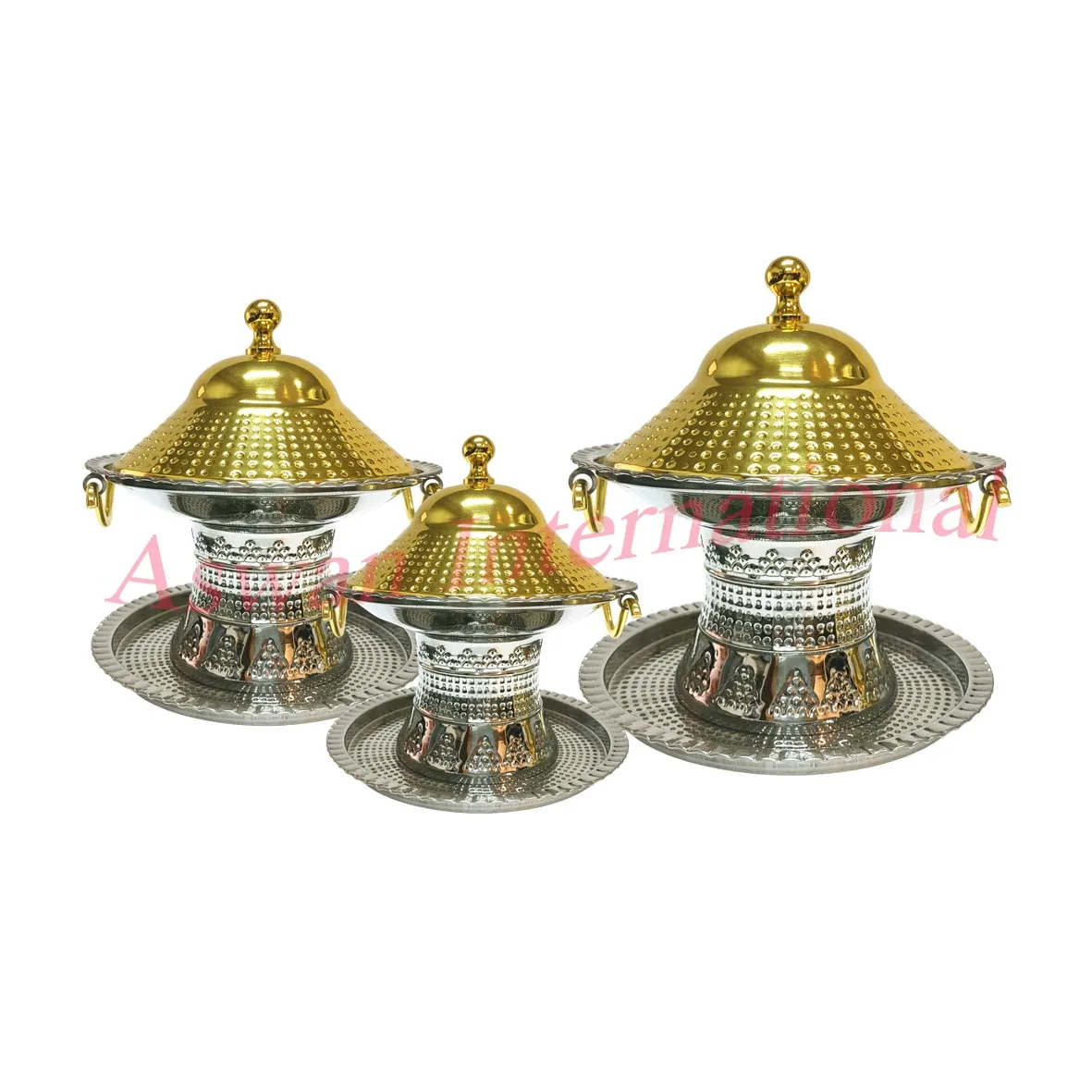 Gold Plated Premium Quality Highest Selling Arabic Stainless Steel Dates Bowls