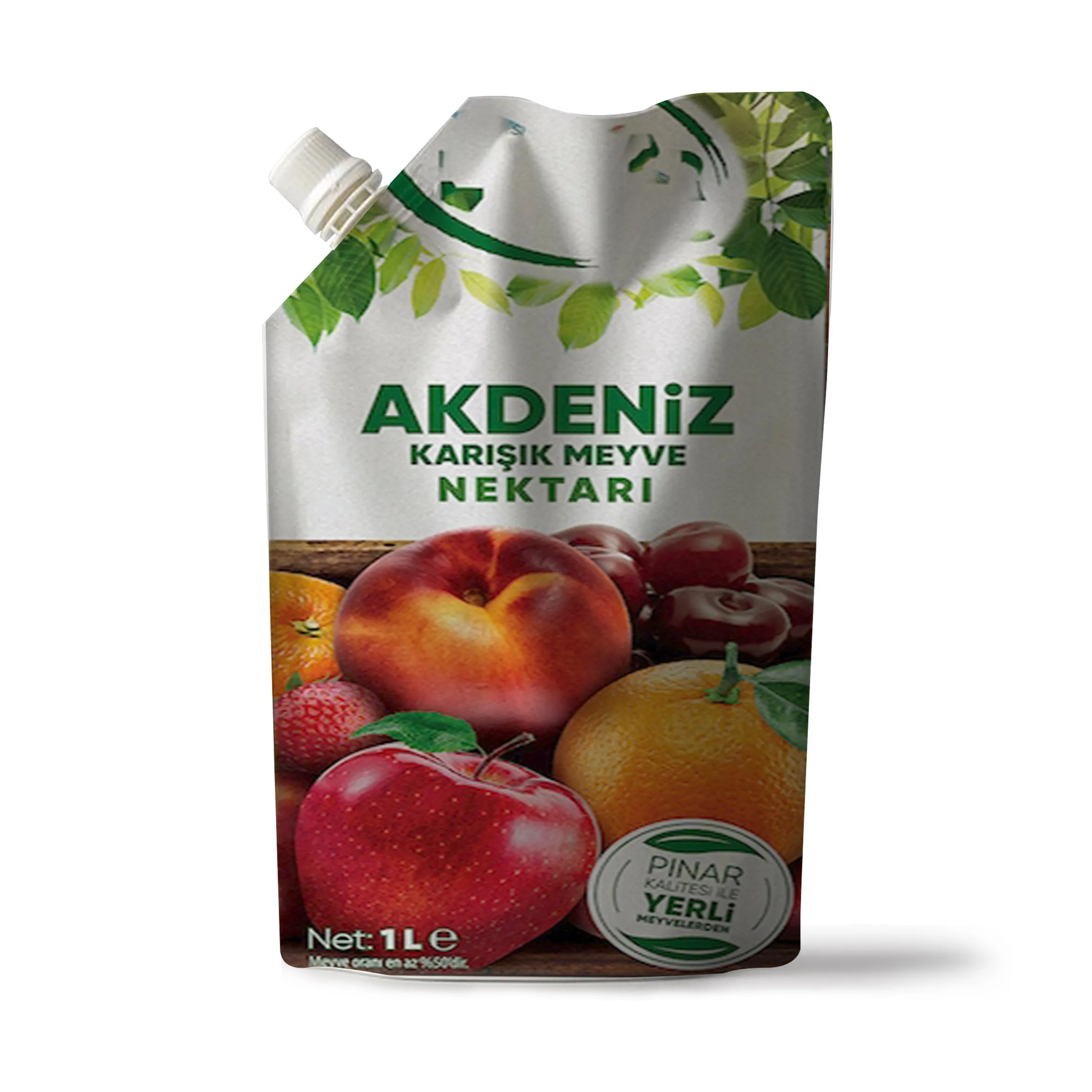 Custom Printed Liquid Milk Juice Spout Bag Plastic Packaging With Spout Food Squeeze Bag Portable Self Standing Beverage Bag