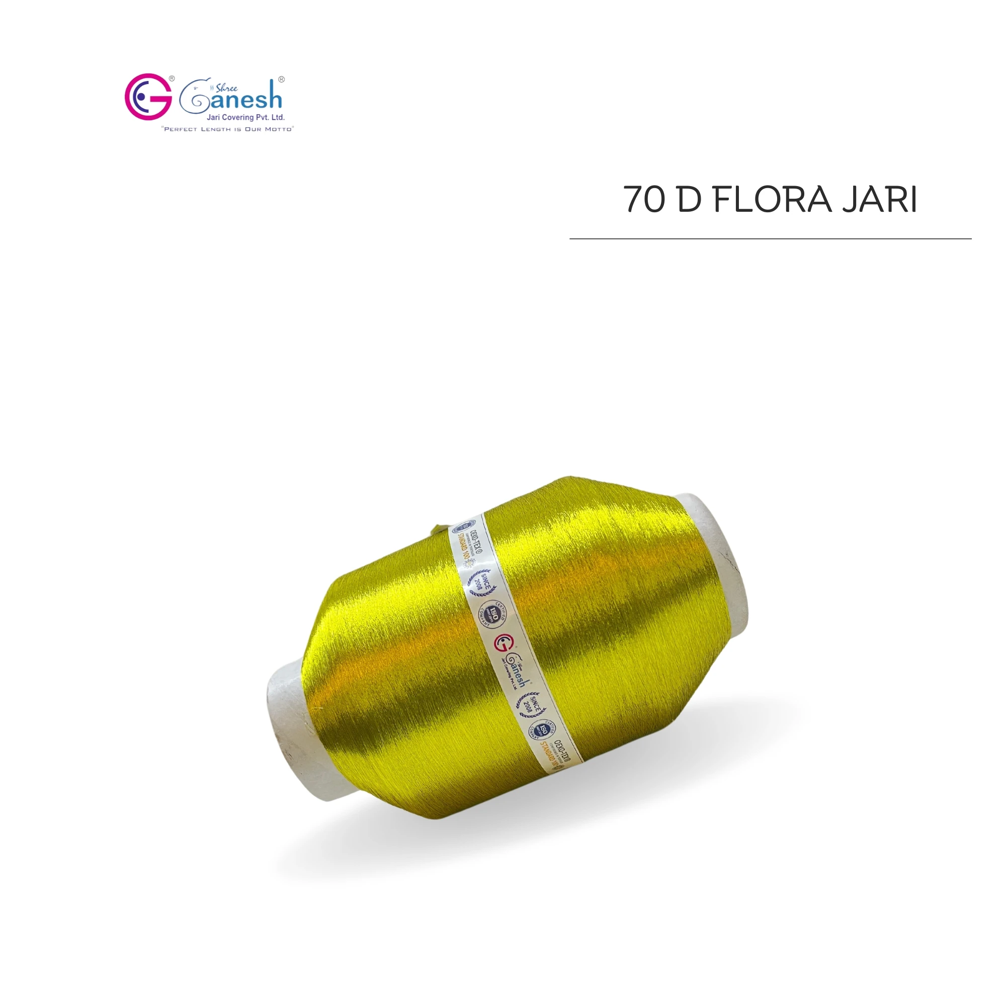 High Tenacity 70D Embroidery flora Jari MS Type Polyester Jari with Lurex S and ST Type Metallic flora jari