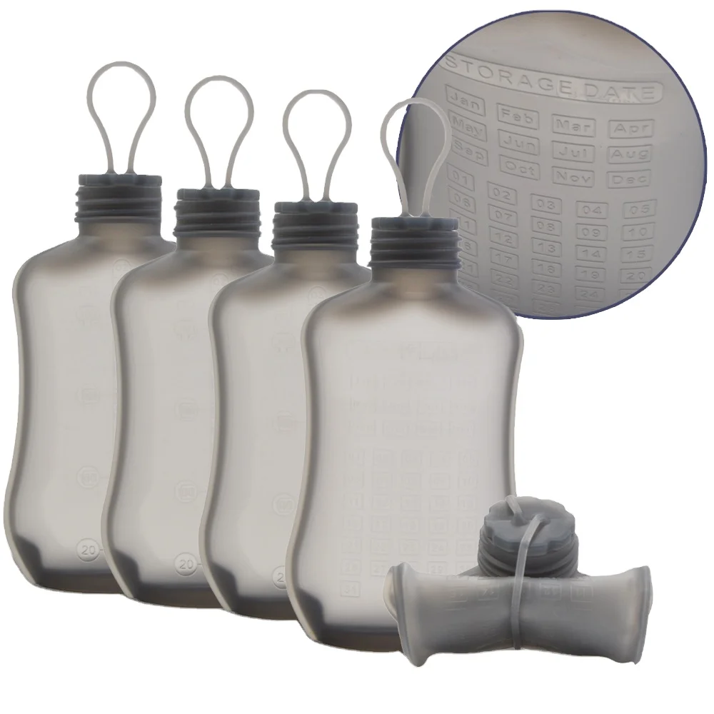 wholesale reusable breast milk cooler storage bags bpa free baby  food silicone breast milk storage bag