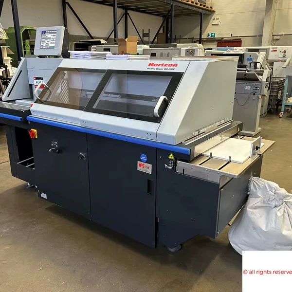 Horizon Perfect Binder Model BQ-270V - single clamp binder with automated controls