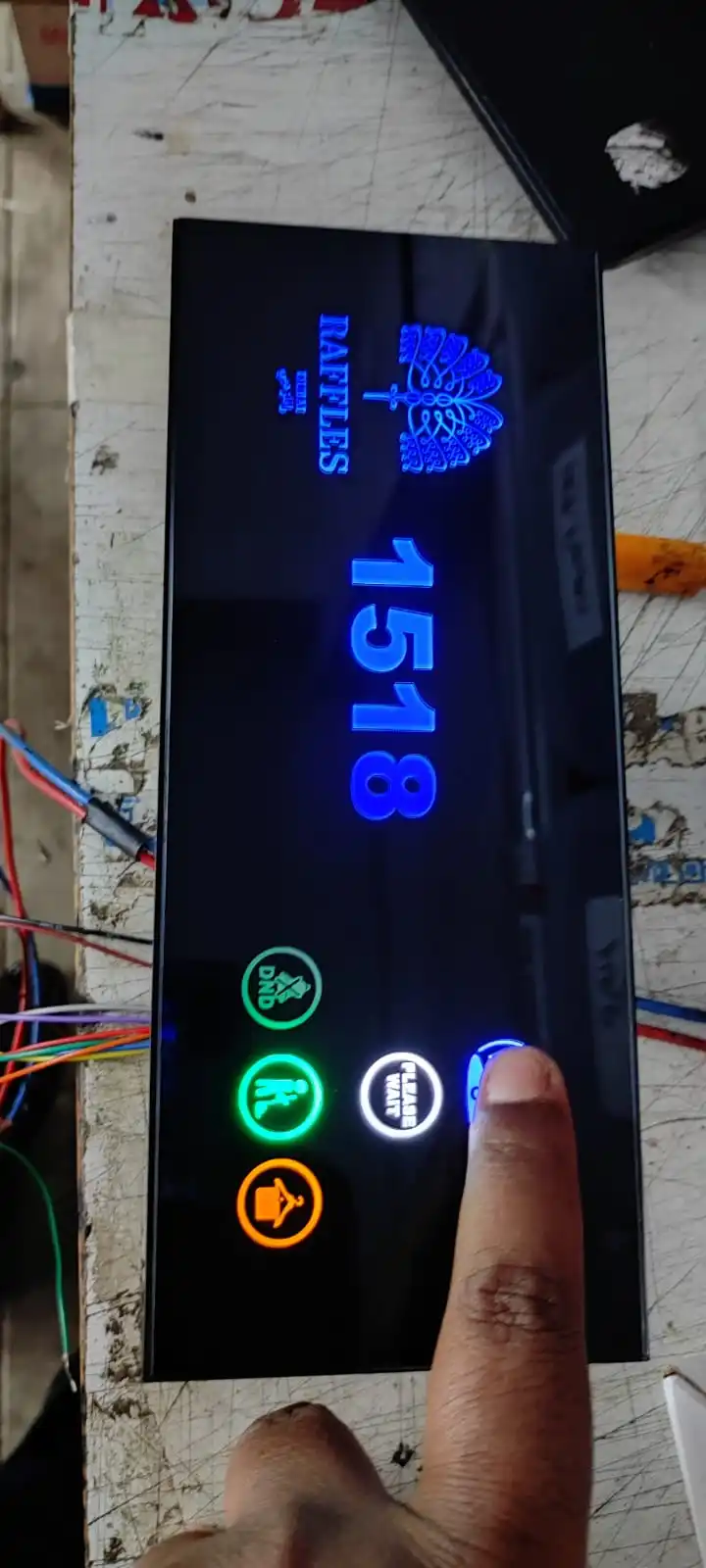 Энергосберегающий вертикальный горизонтальный переключатель Коридорная панель для отелей дома стеклянный материал WiFi NFC совместимый дом