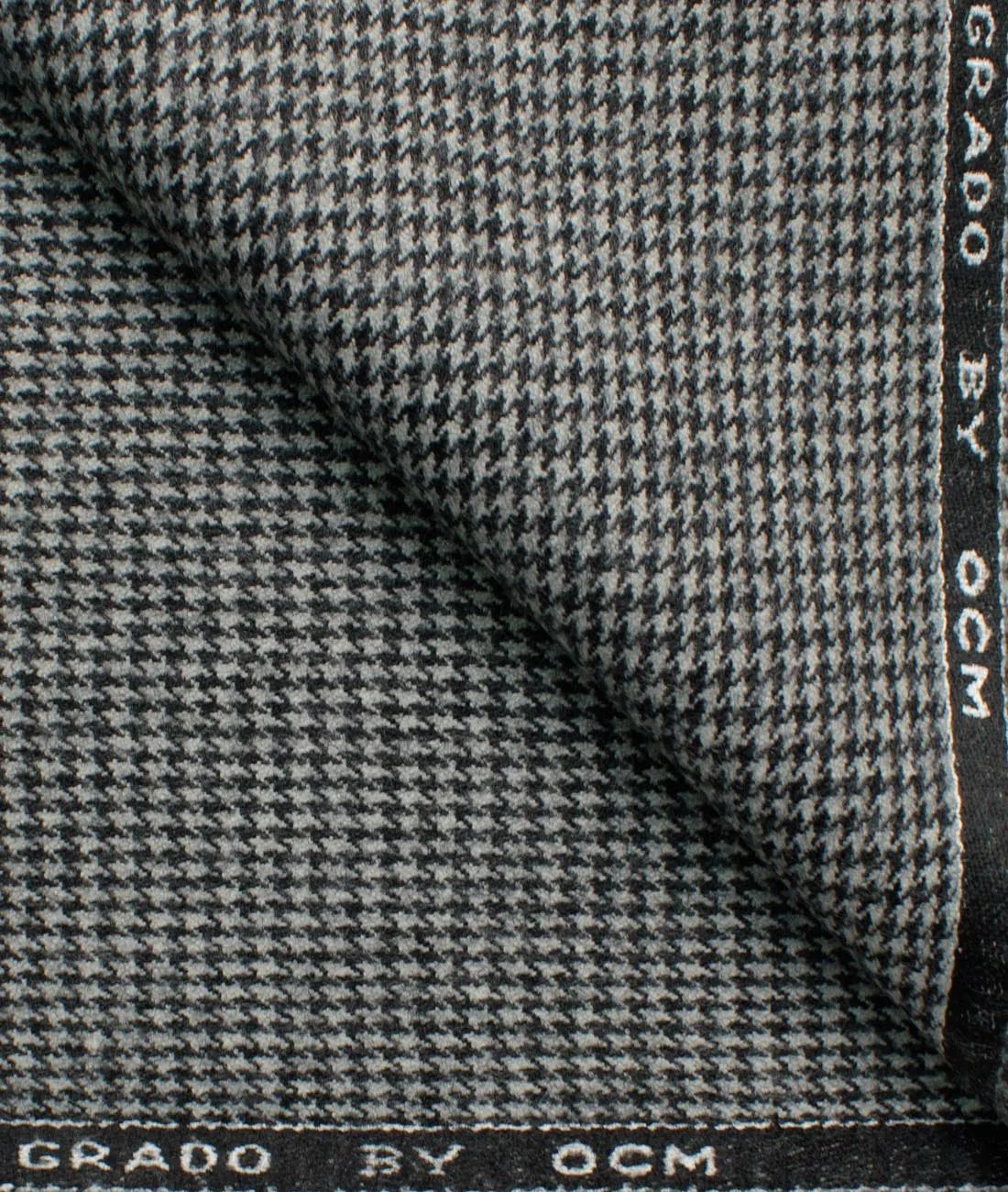 100% Pure Merino Wool Houndstooth Fabric