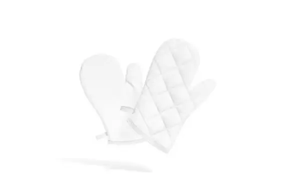 Cotton Oven Mitt Heat Resistant Gloves For Kitchen Customizable Print Logo Cotton Oven Mitt Reusable Soft Cotton Oven Mitt Set