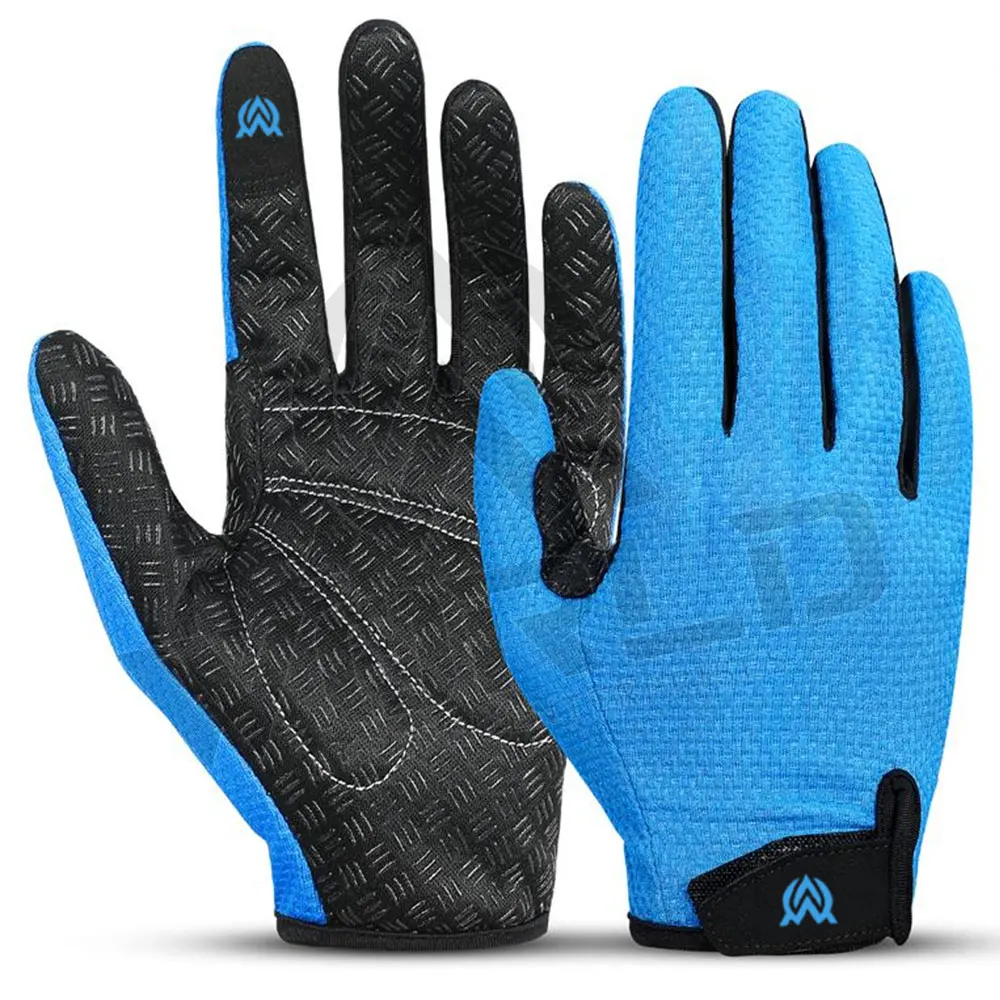 Breathable Custom Made Downhill Motorcycle Racing Gloves Full Finger BMX MTB For Men